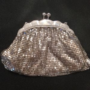 Silver antique coin bag